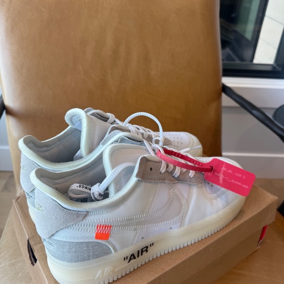 Nike Air Force 1 Low White Sneakers - Picture 6 of 10